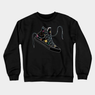 Virgo high tops - Pastel &amp; black Crewneck Sweatshirt